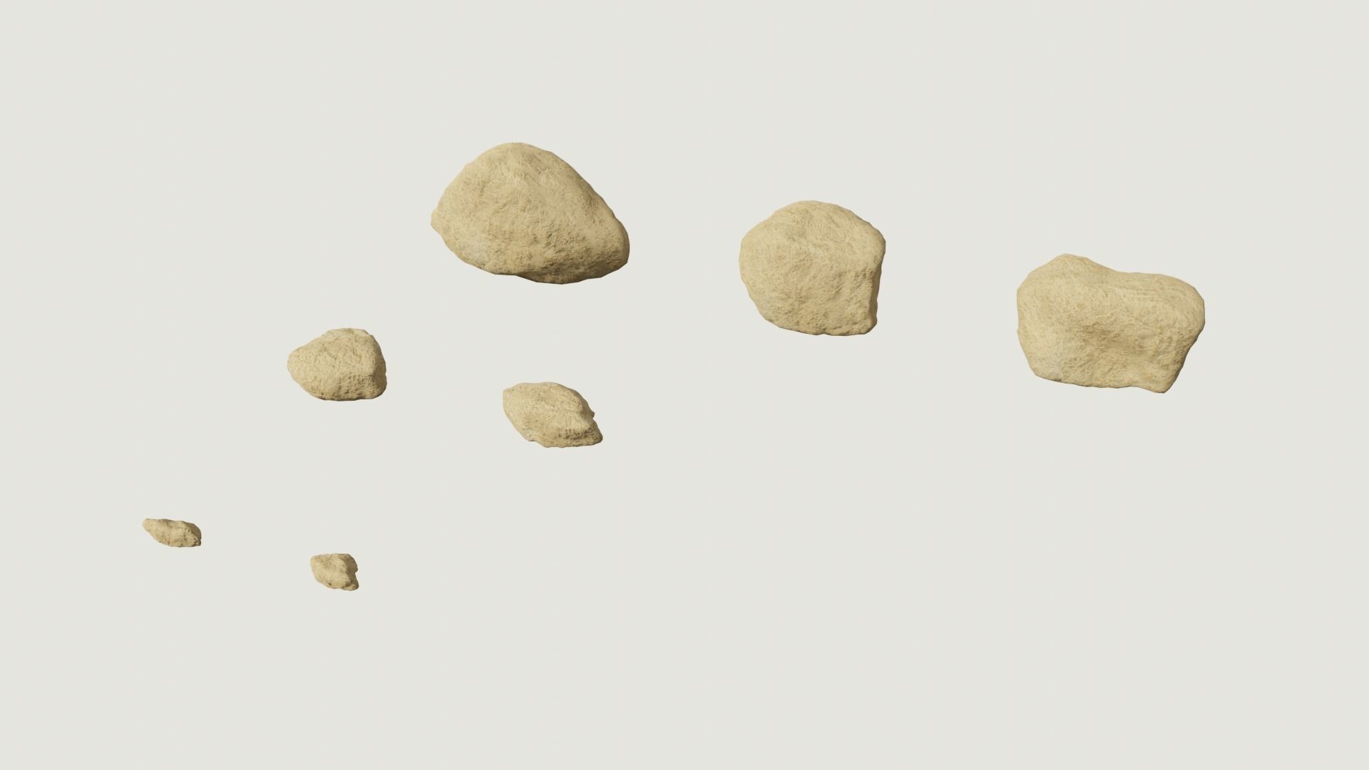 Environmental Cracked Rocks Vol4 - Game Ready and PBR Low-poly 3D model_13