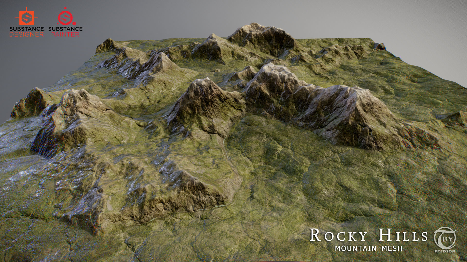 Rocky Hills Environment - Mega Pack Low-poly 3D model_46