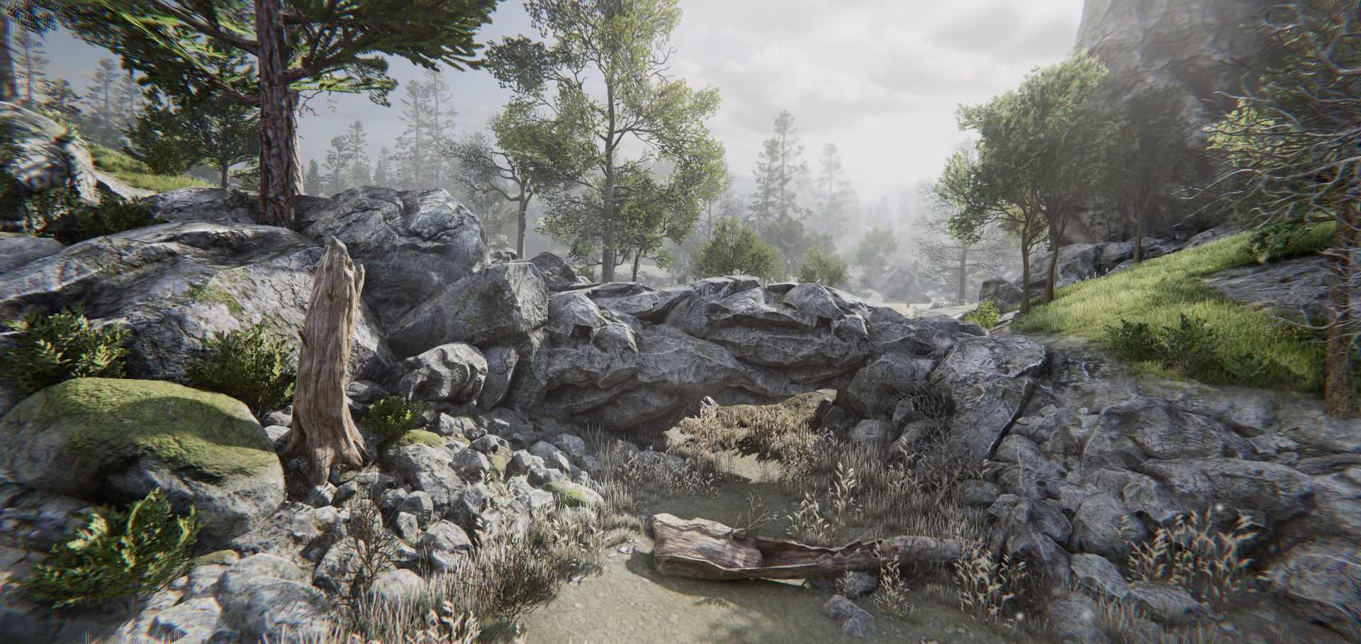 Rocky Hills Environment - Mega Pack Low-poly 3D model_25