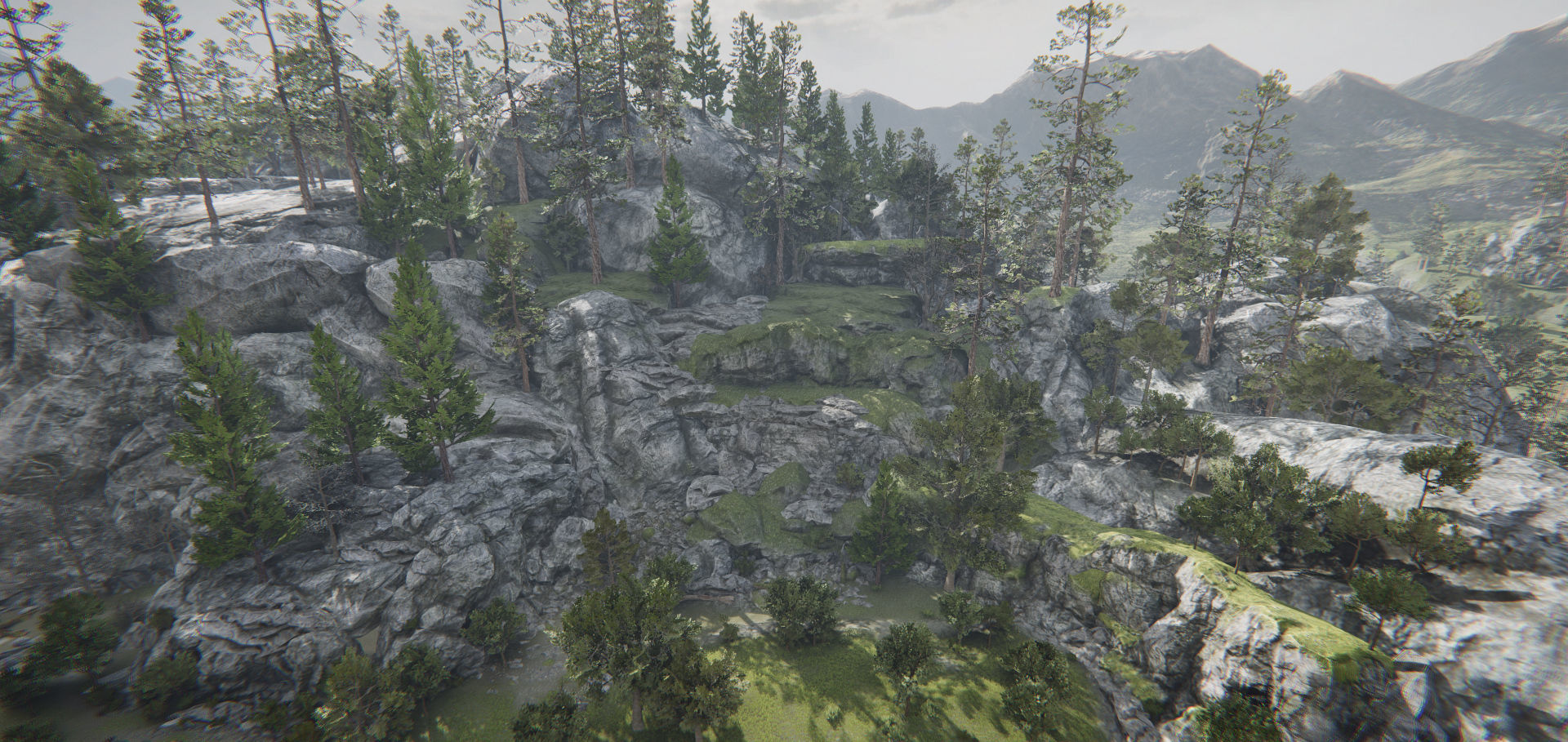 Rocky Hills Environment - Mega Pack Low-poly 3D model_30