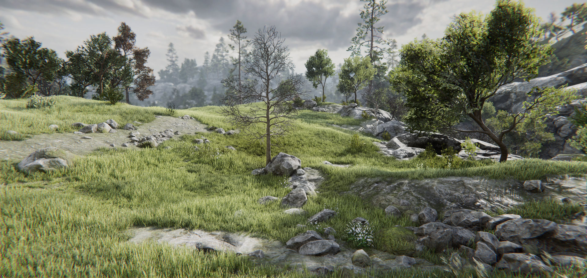 Rocky Hills Environment - Mega Pack Low-poly 3D model_22