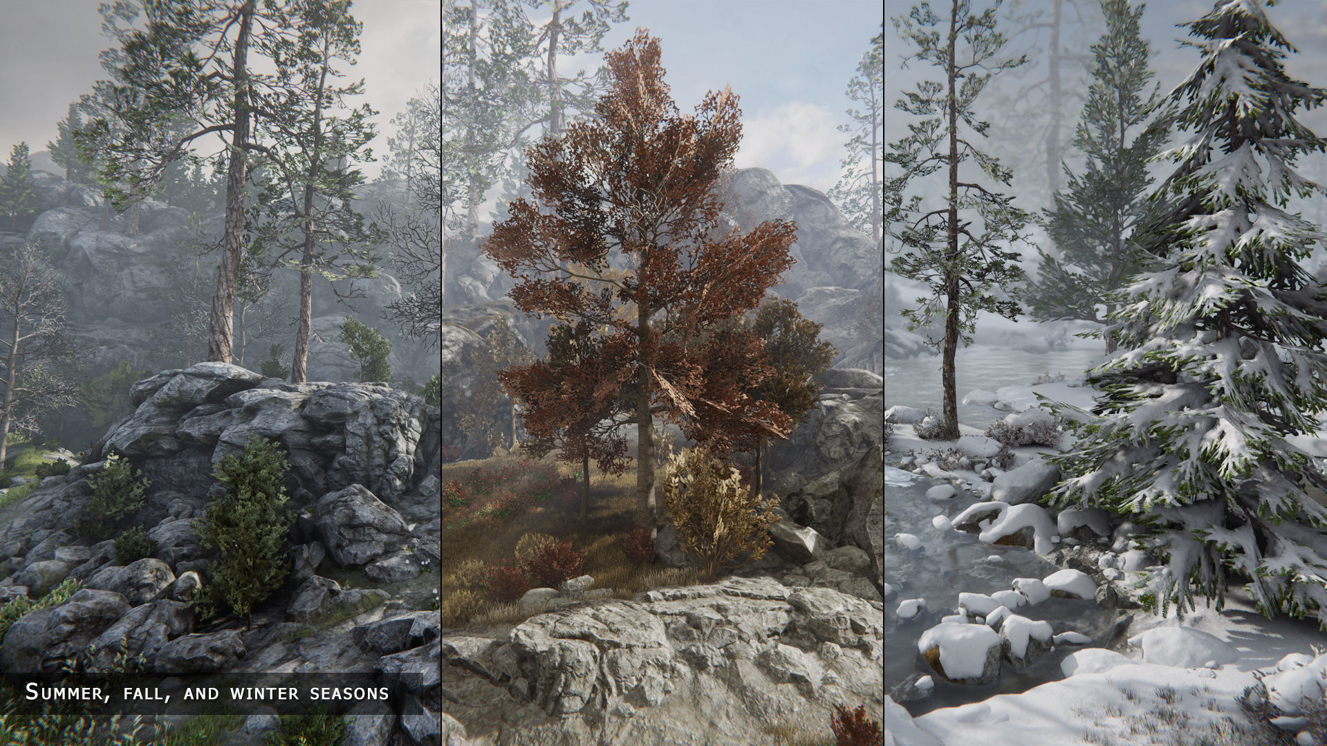 Rocky Hills Environment - Mega Pack Low-poly 3D model_10