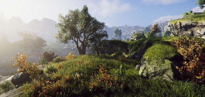 Rocky Hills Environment - Mega Pack Low-poly 3D model 7