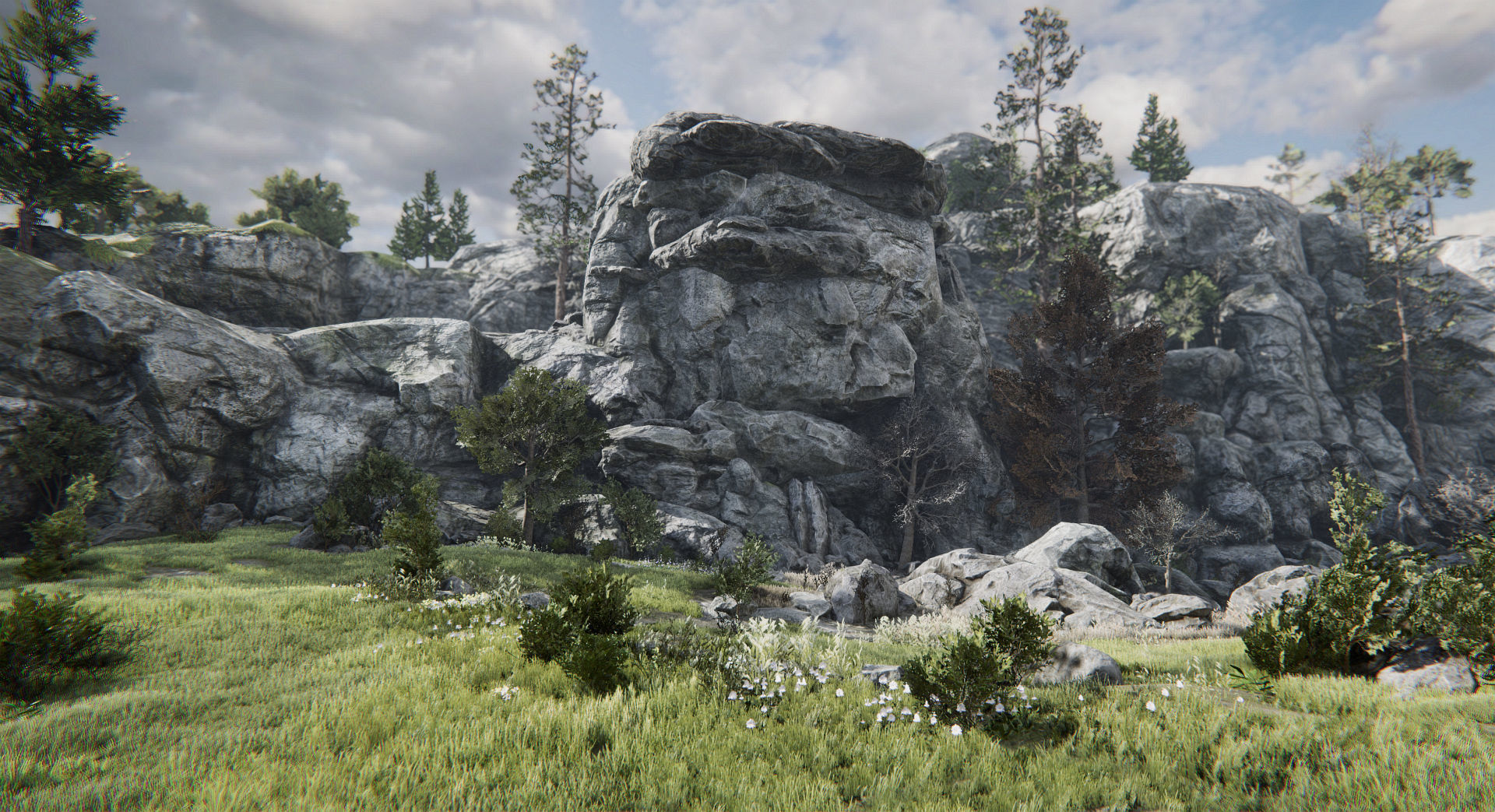 Rocky Hills Environment - Mega Pack Low-poly 3D model_28