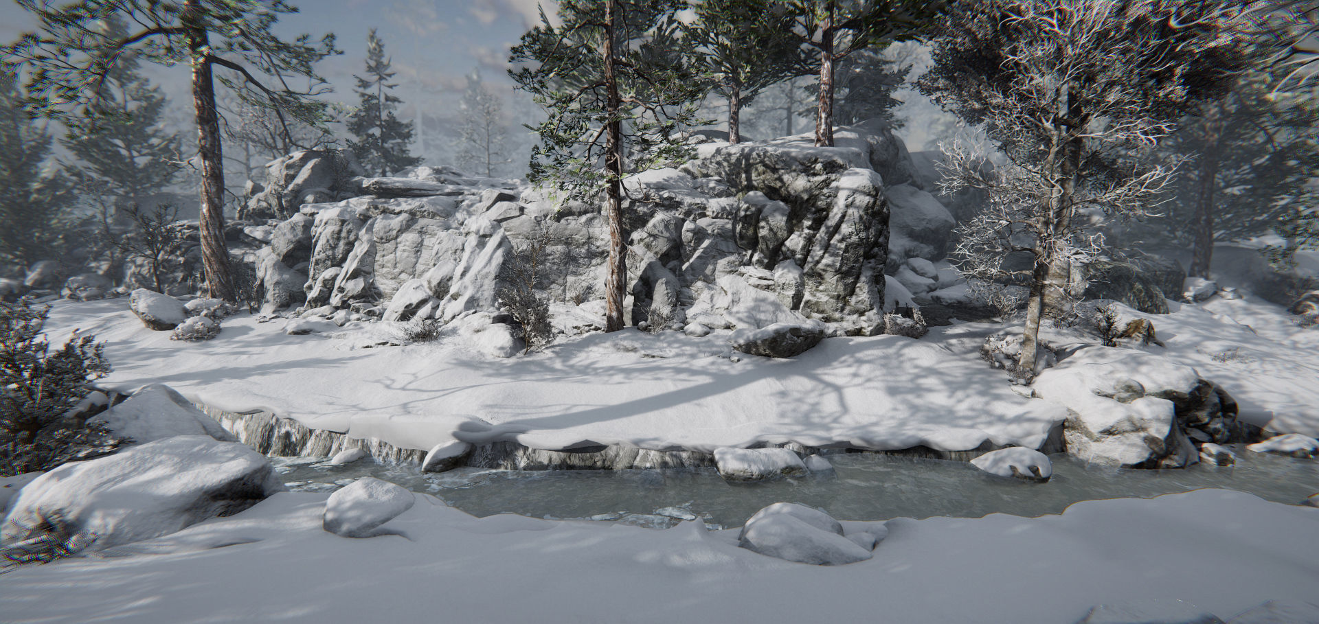 Rocky Hills Environment - Mega Pack Low-poly 3D model_38