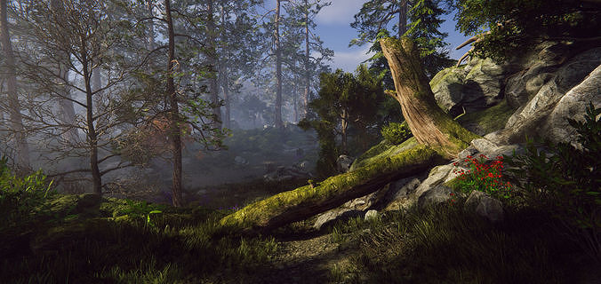 Rocky Hills Environment - Mega Pack Low-poly 3D model 5