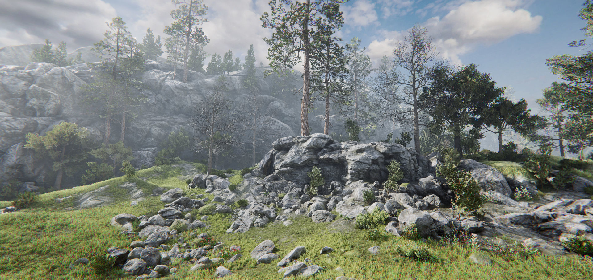 Rocky Hills Environment - Mega Pack Low-poly 3D model_12