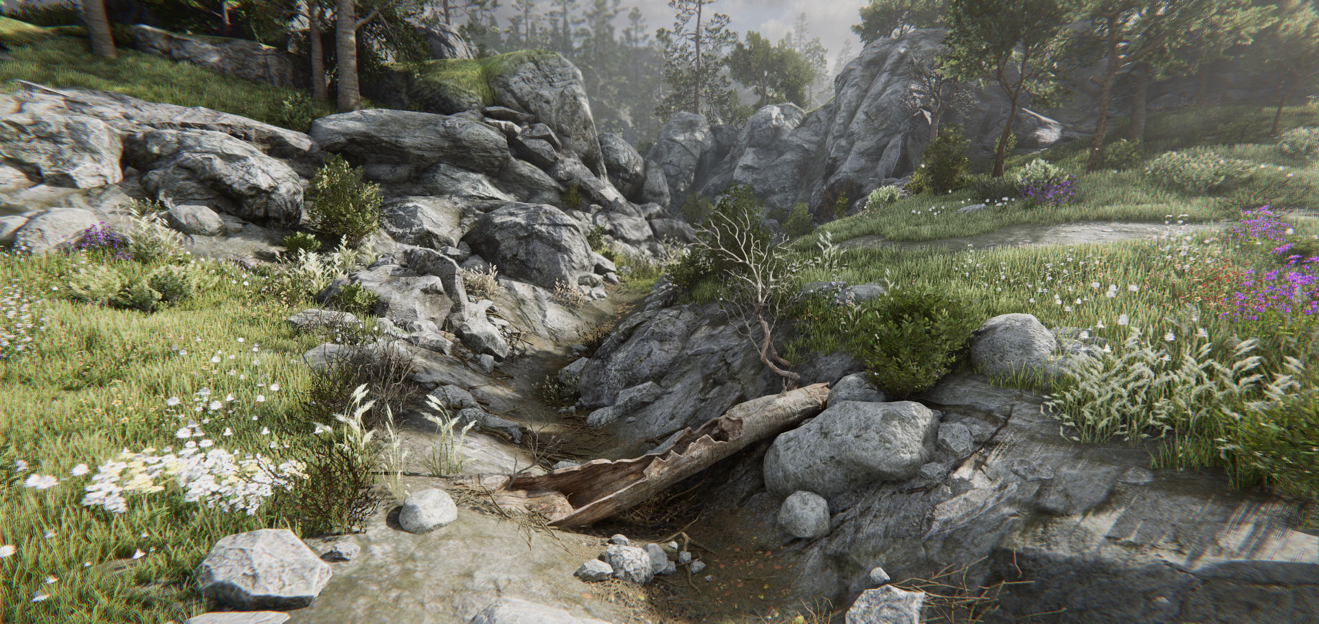 Rocky Hills Environment - Mega Pack Low-poly 3D model_19