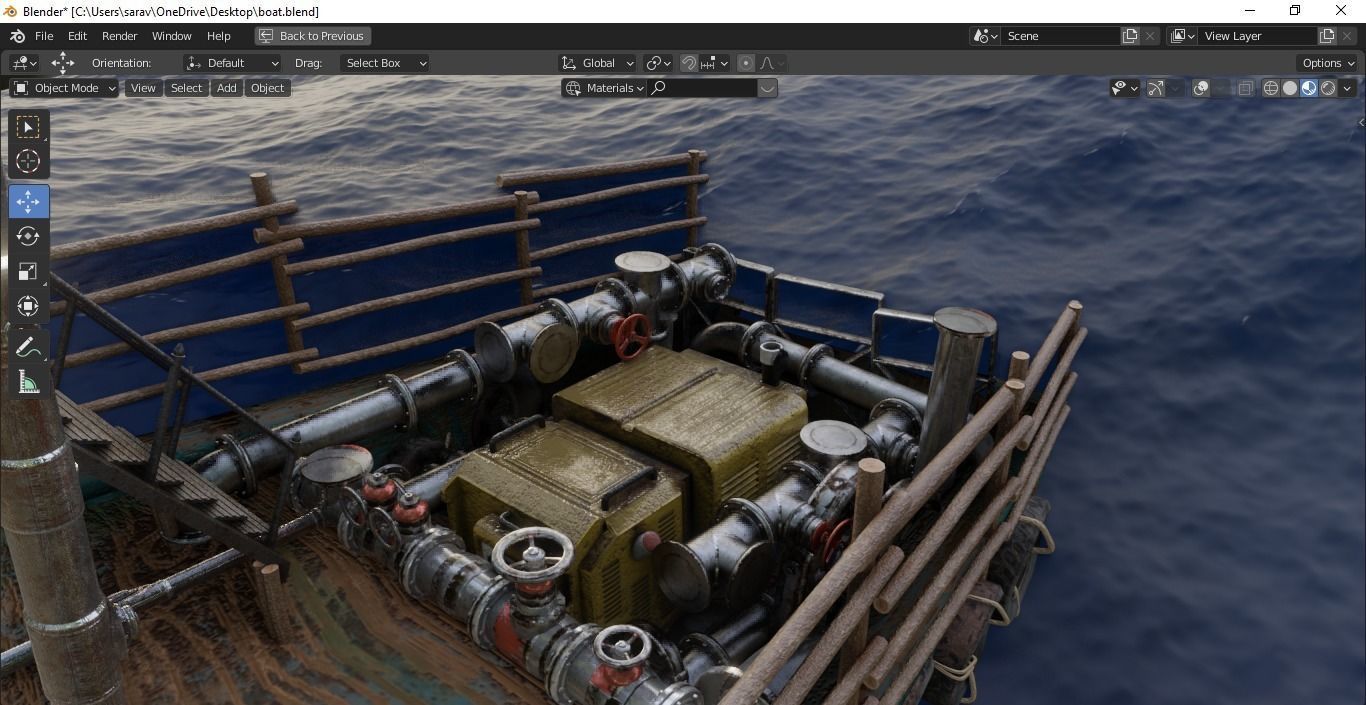 Realistic boat soda can Low-poly 3D model_1