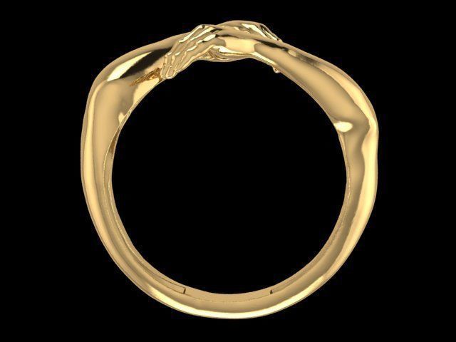 Hug ring 3D print model_2
