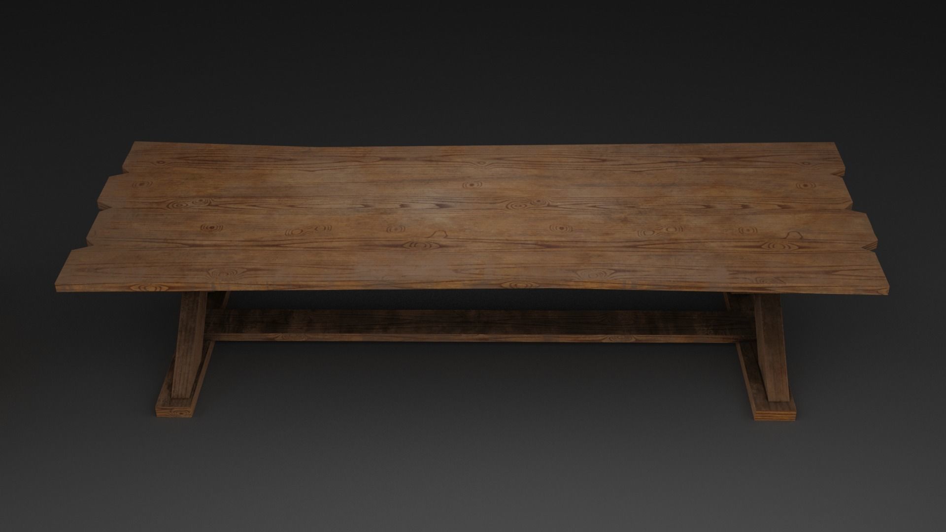 Crate and Tables Free low-poly 3D model_8