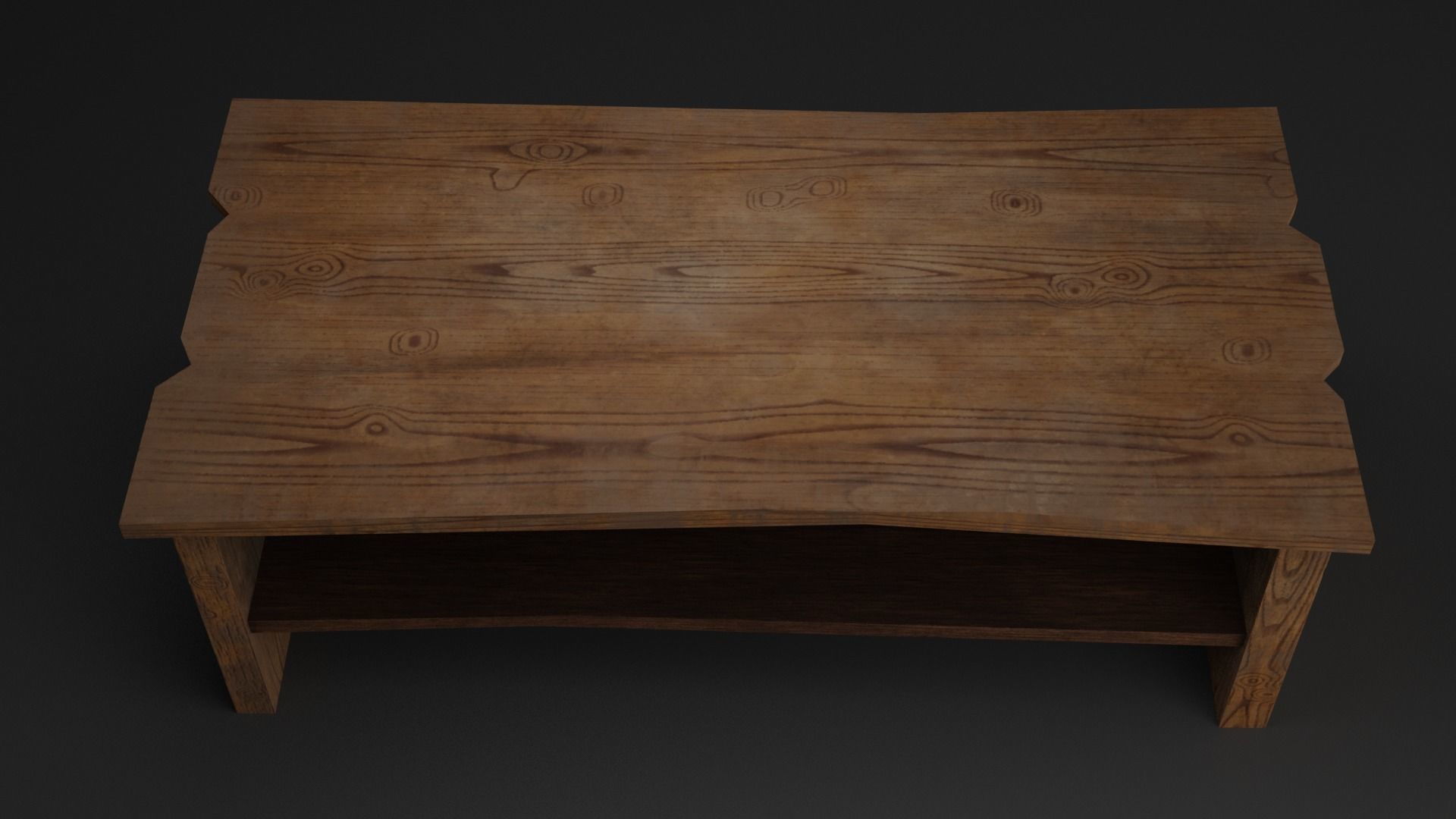 Crate and Tables Free low-poly 3D model_7