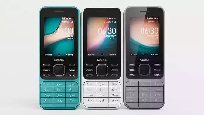 nokia 6300 all colours 3D model