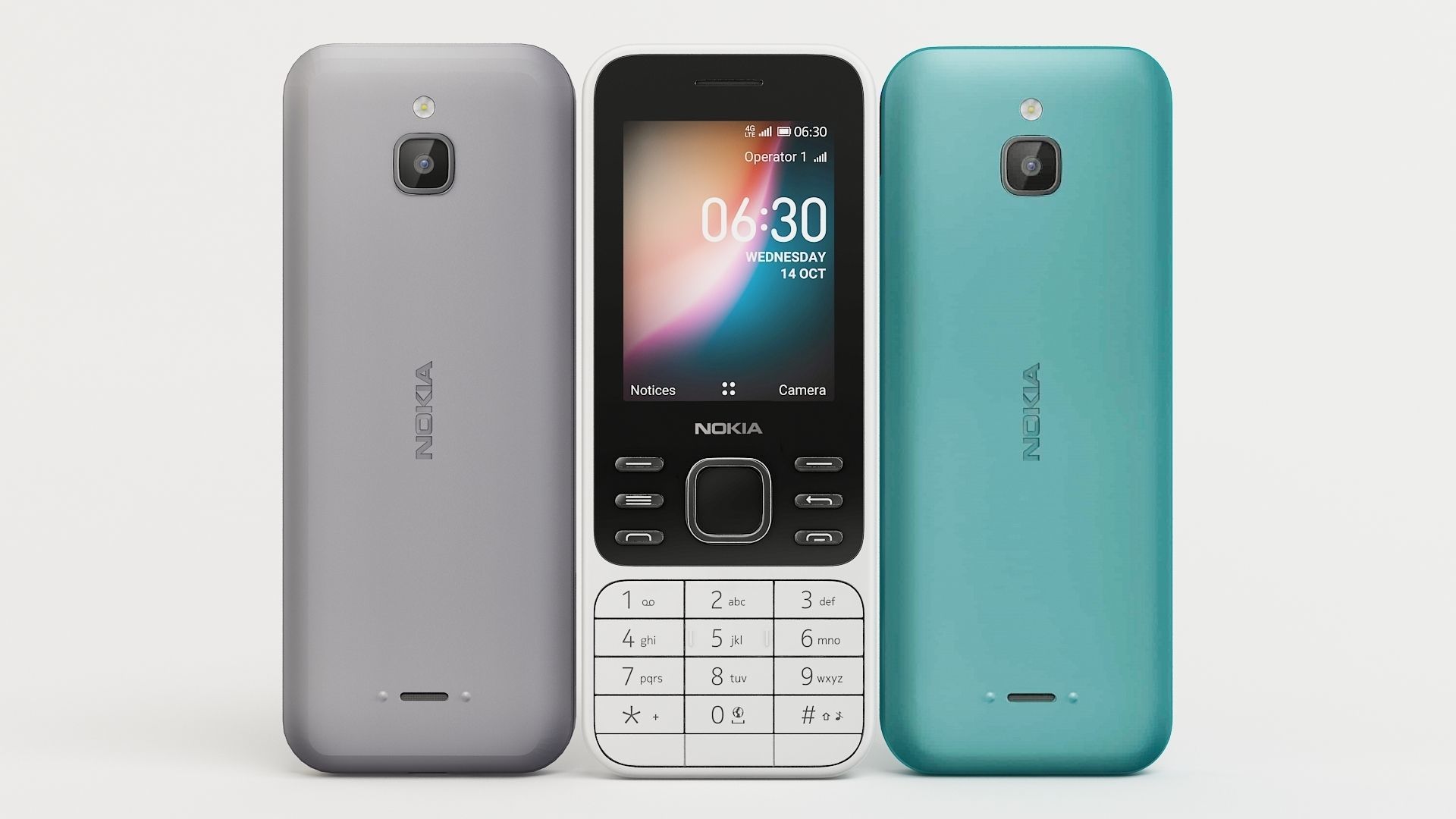 nokia 6300 all colours 3D model_3