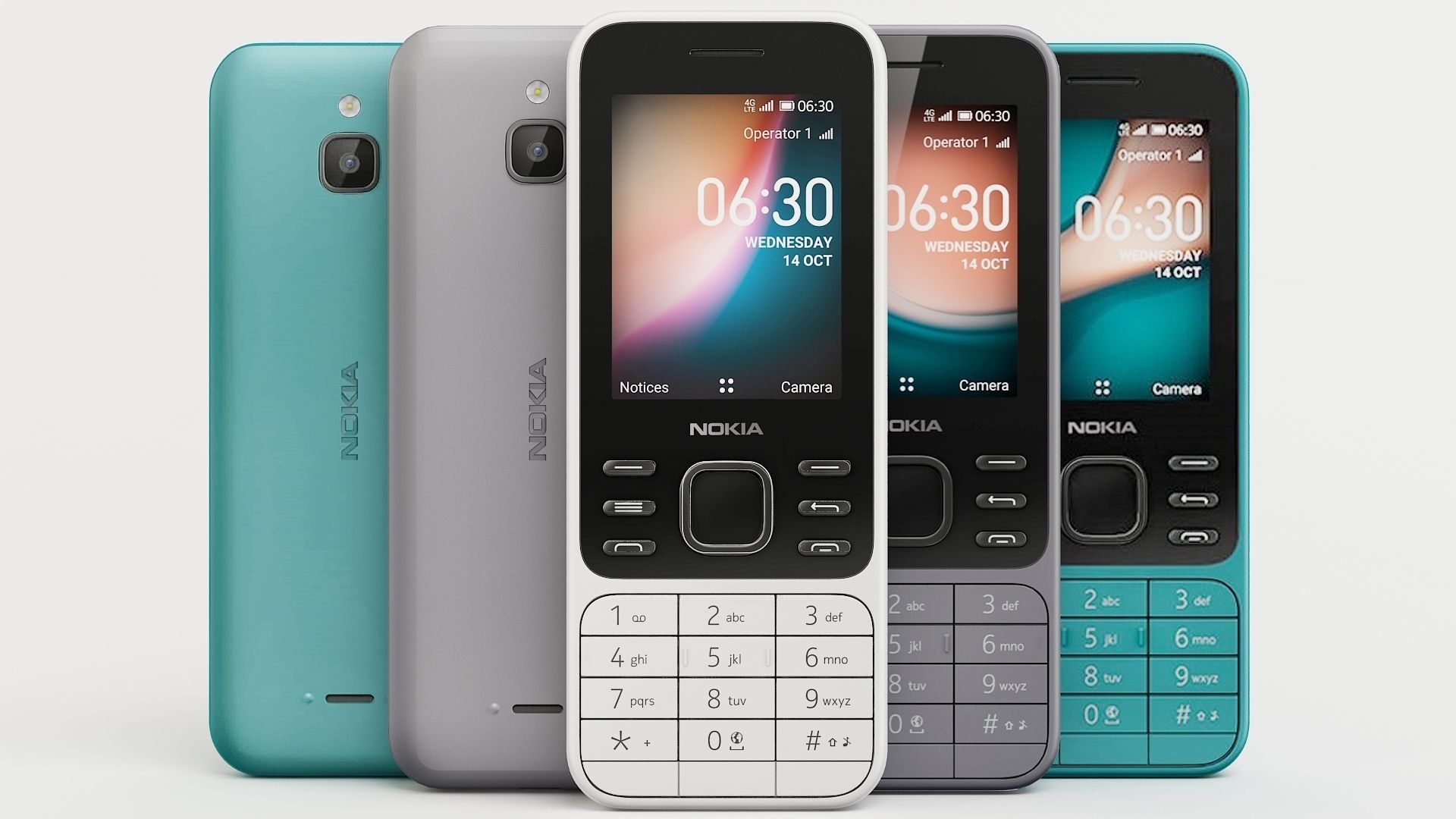 nokia 6300 all colours 3D model_1