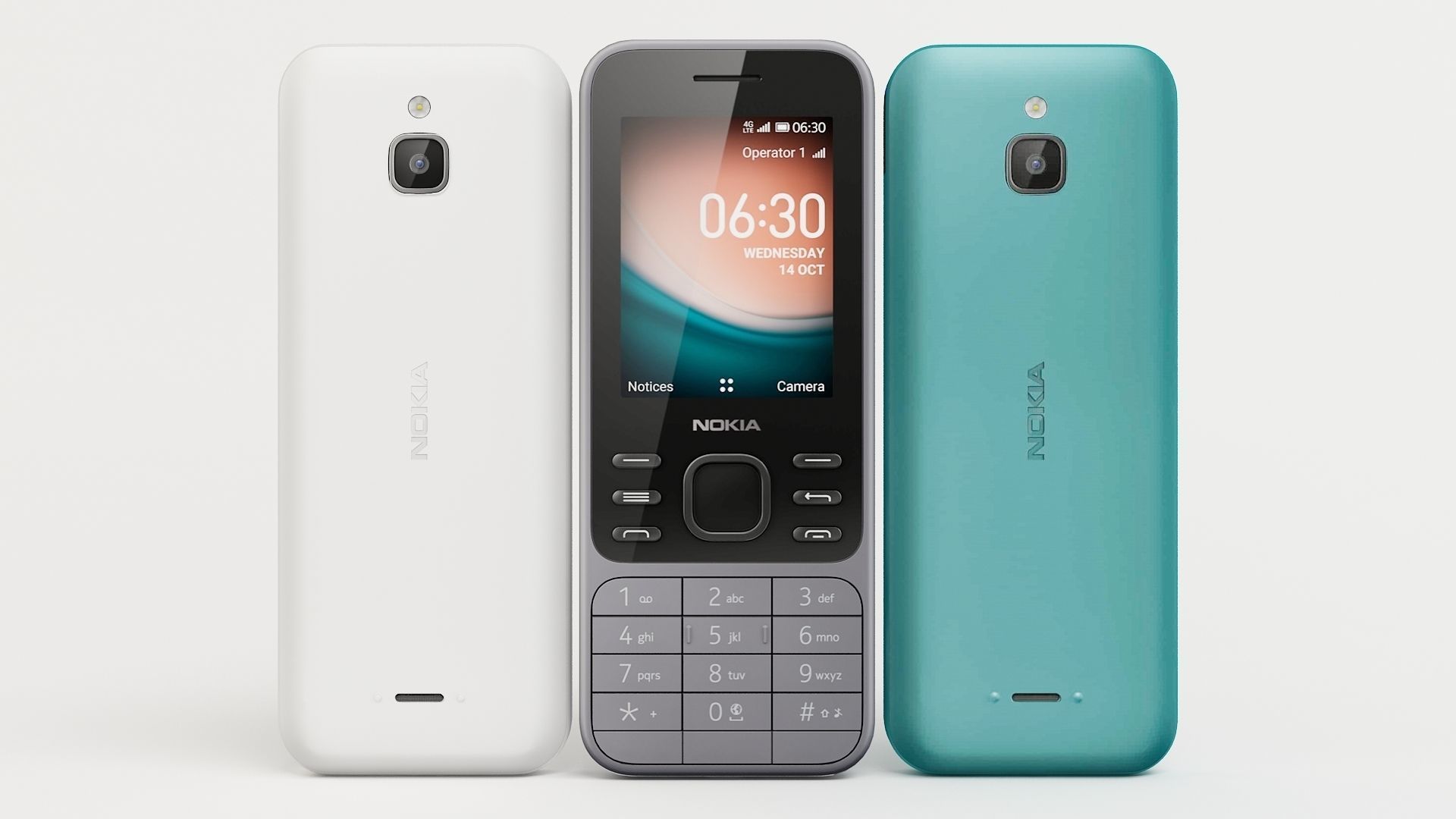 nokia 6300 all colours 3D model_2