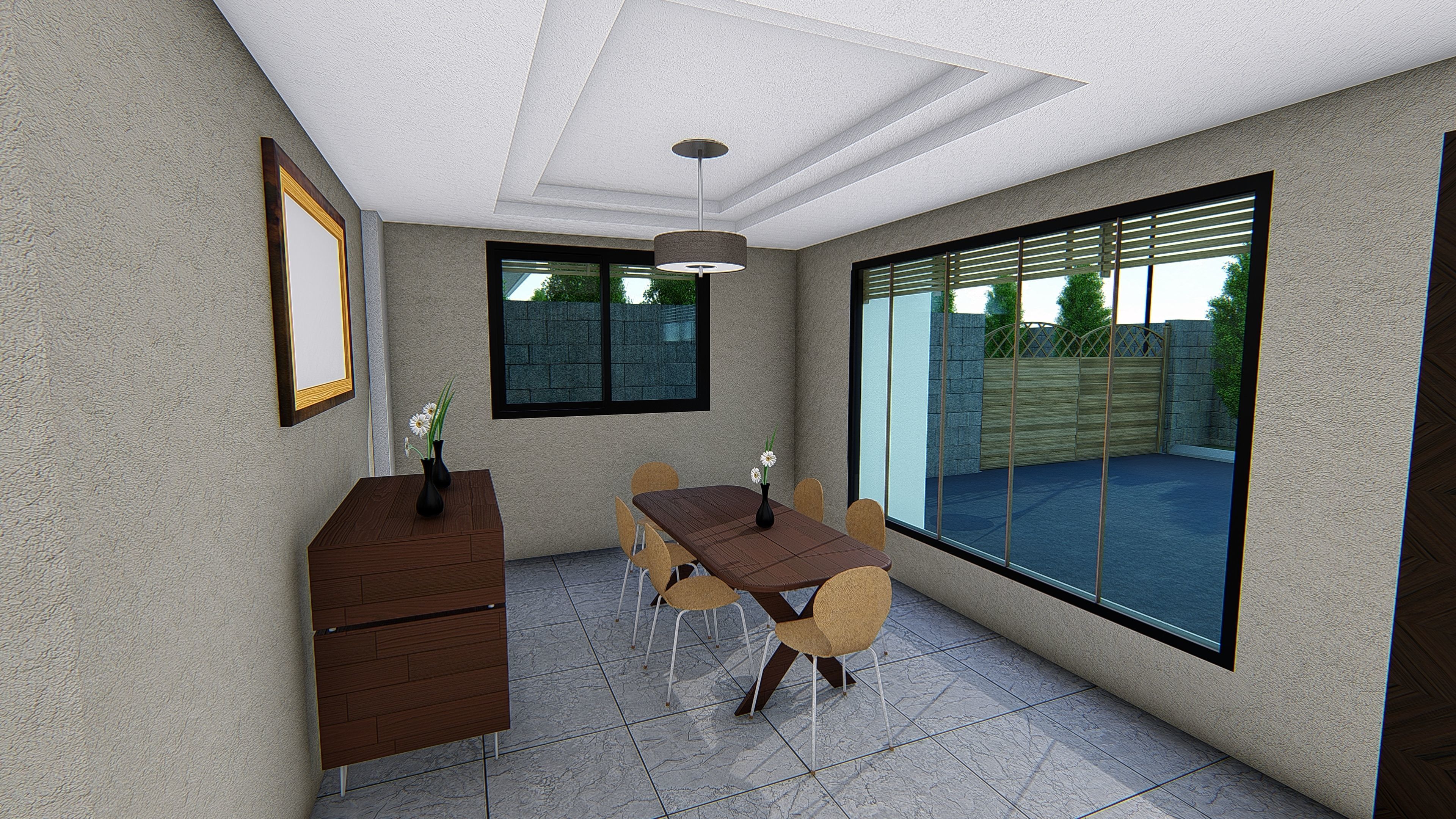 4 villa 2d 3d interior exterior walkthrough 3D model_32