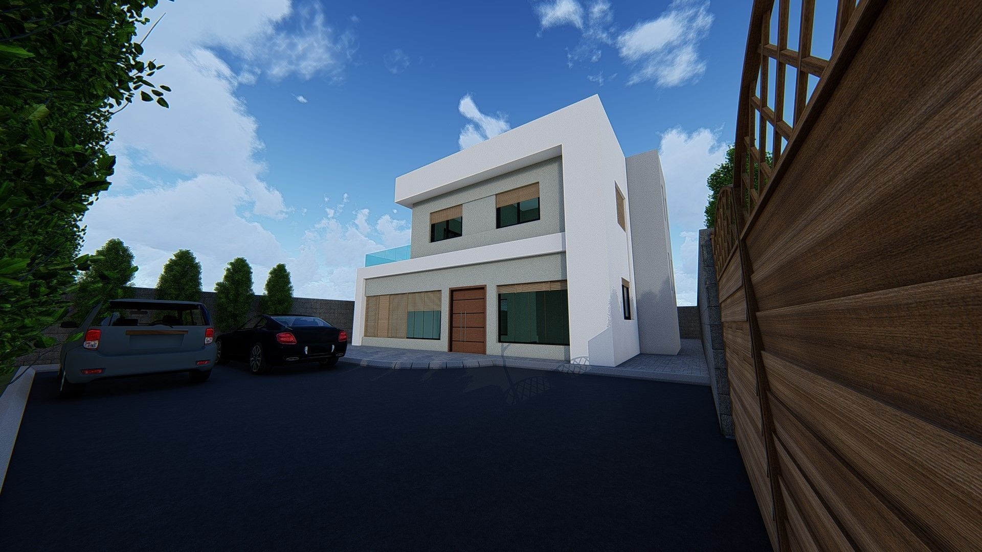 4 villa 2d 3d interior exterior walkthrough 3D model_14