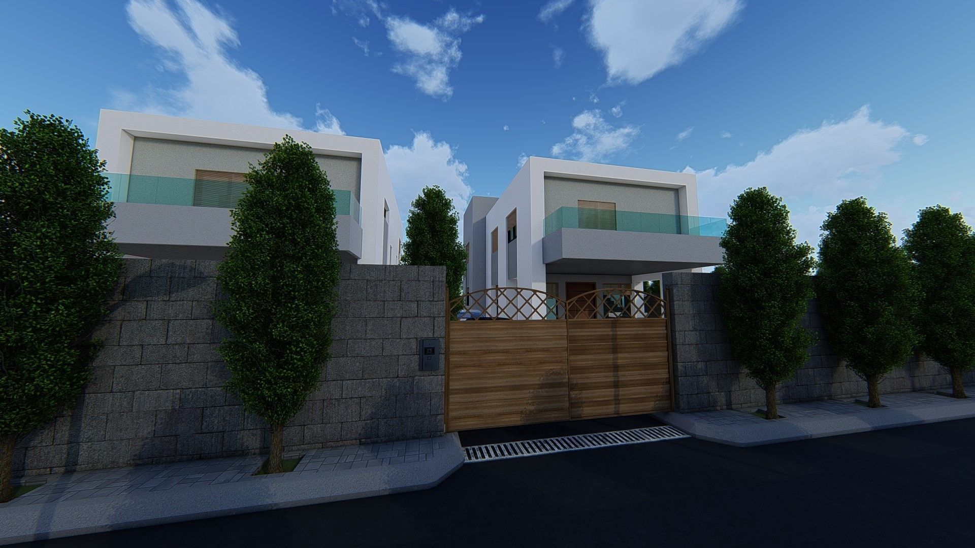 4 villa 2d 3d interior exterior walkthrough 3D model_12
