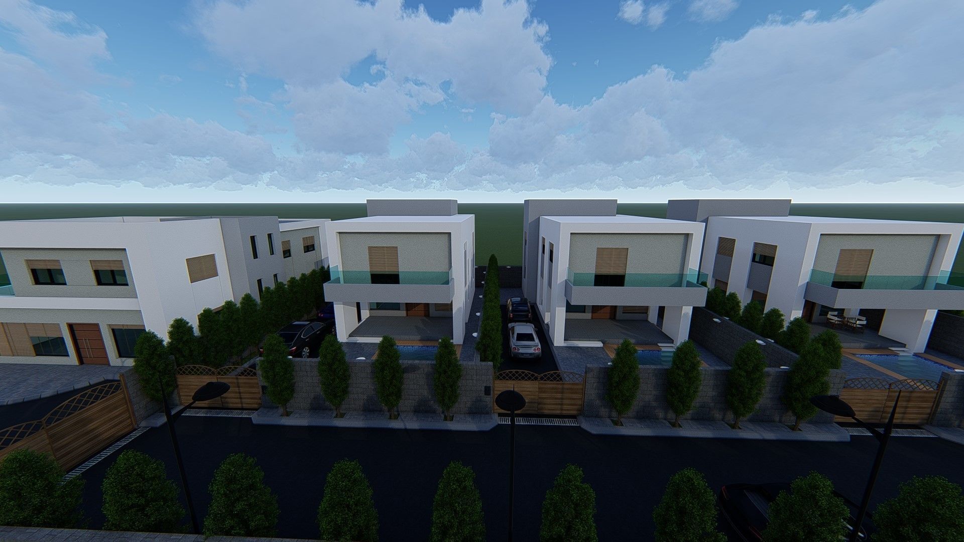 4 villa 2d 3d interior exterior walkthrough 3D model_11