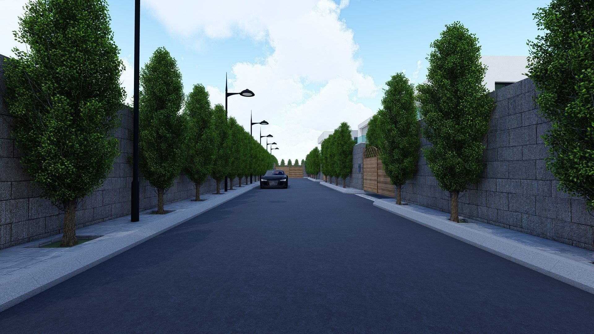 4 villa 2d 3d interior exterior walkthrough 3D model_3