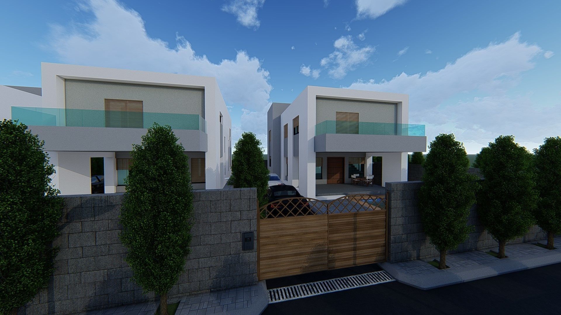 4 villa 2d 3d interior exterior walkthrough 3D model_13