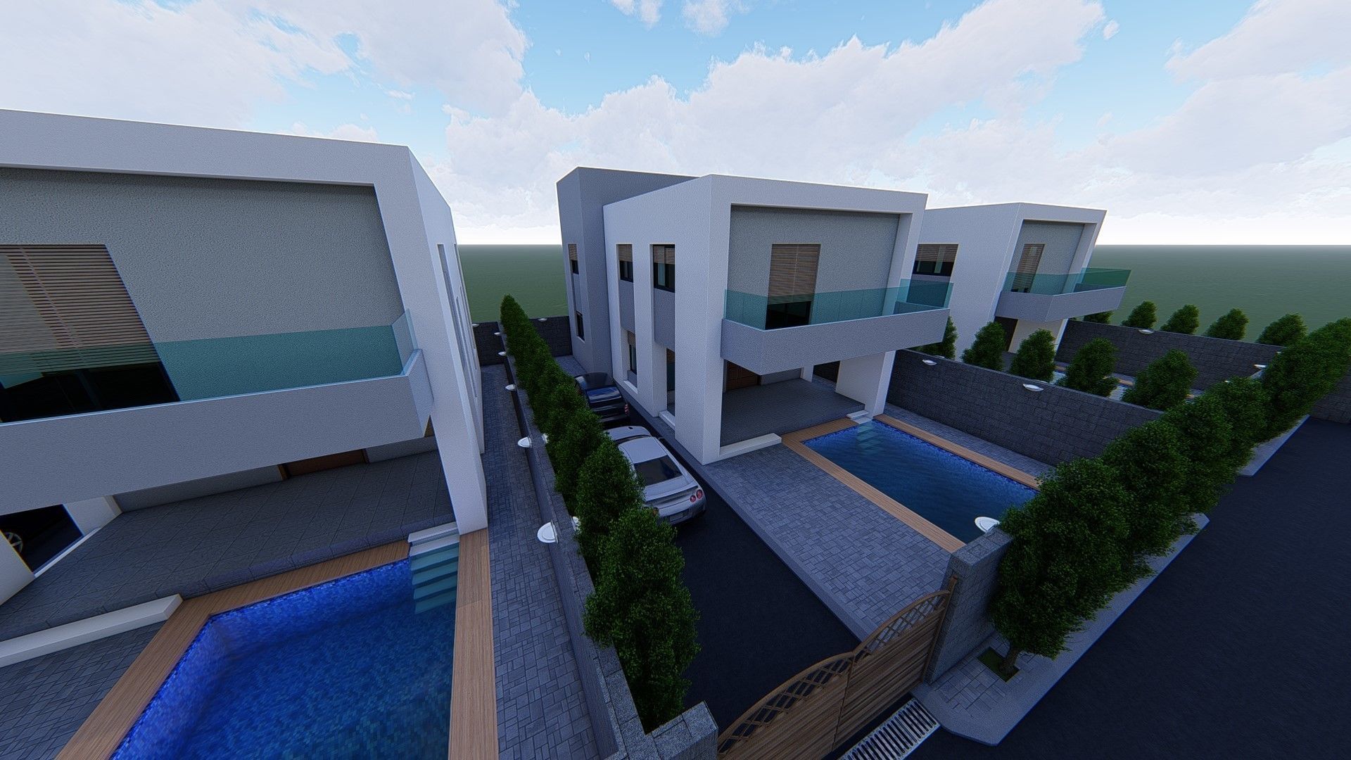 4 villa 2d 3d interior exterior walkthrough 3D model_20