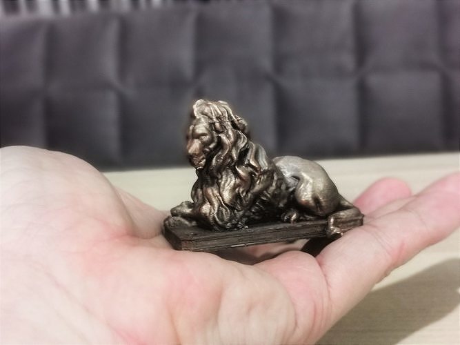 Lion Sculpture-3D print model -Lion statue 3D print model