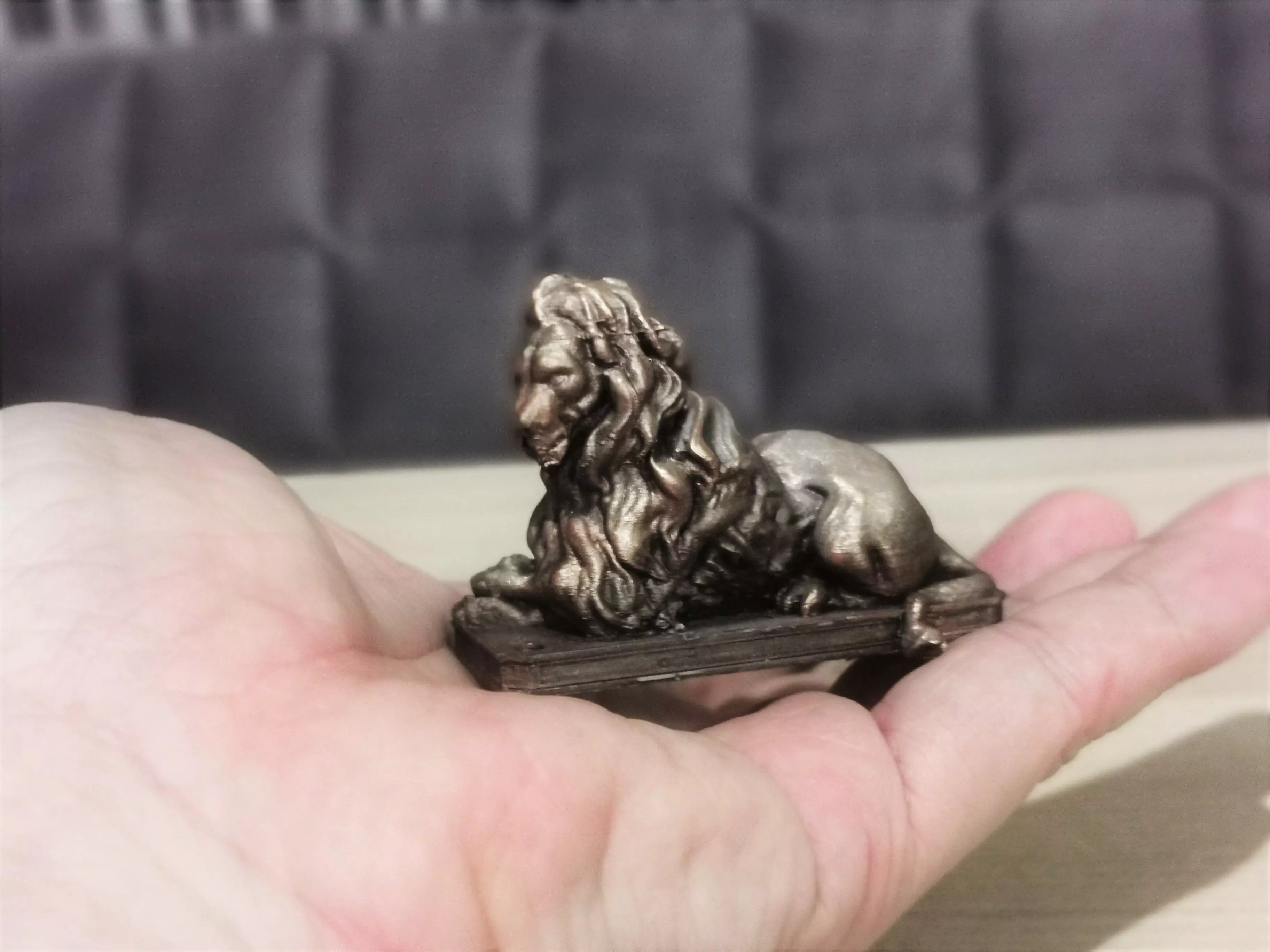 Lion Sculpture-3D print model -Lion statue 3D print model_0