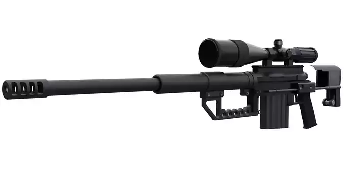 Intervention sniper rifle
