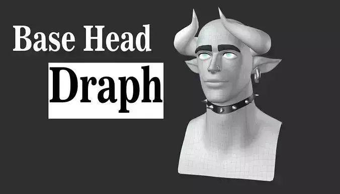 Male Head Draph  base 