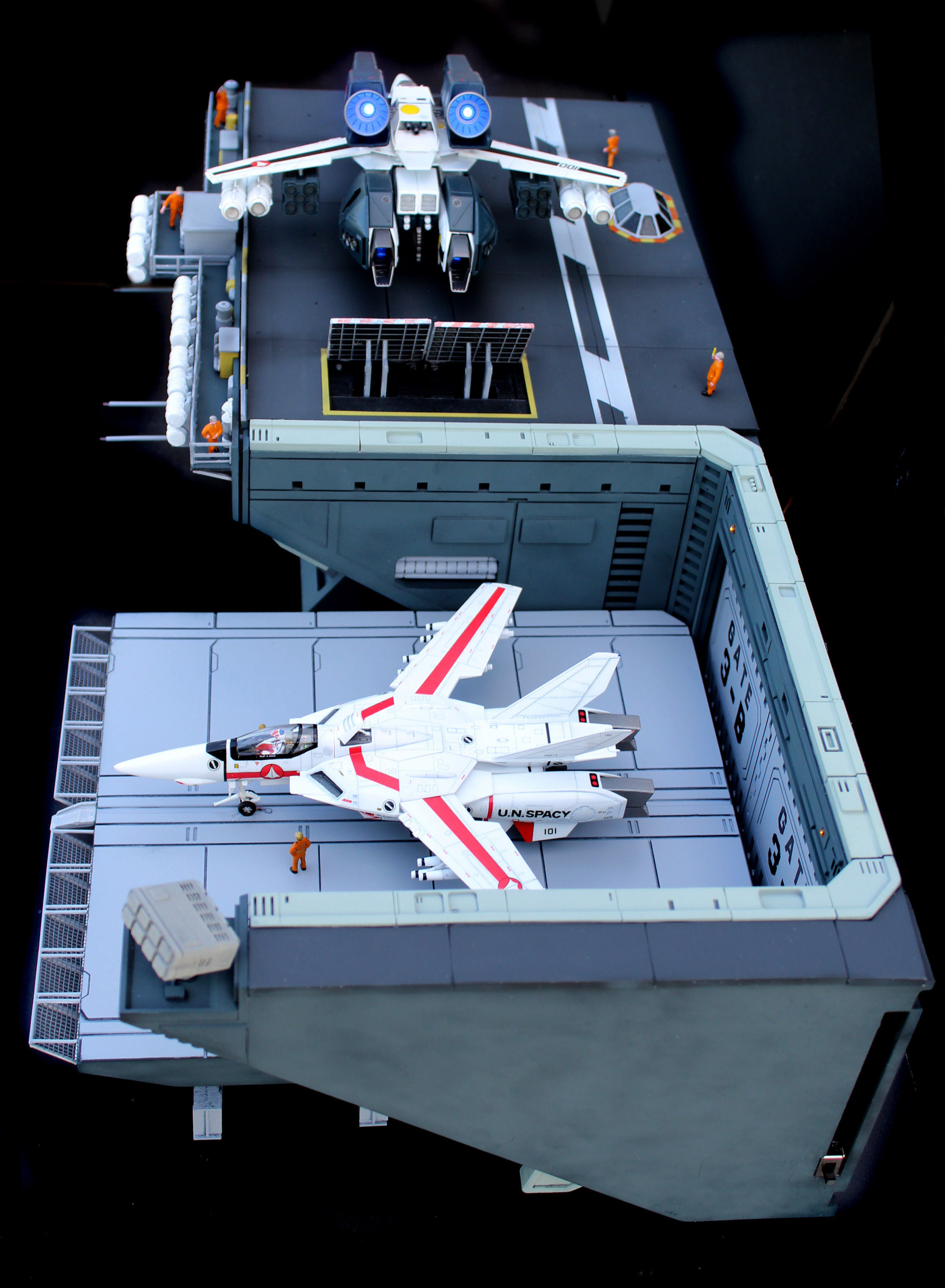 Set5 - Macross SDF1 Prometheus Hangar complete set 3D print model_32