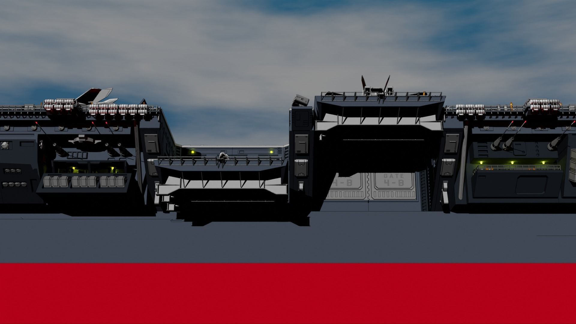 Set5 - Macross SDF1 Prometheus Hangar complete set 3D print model_10