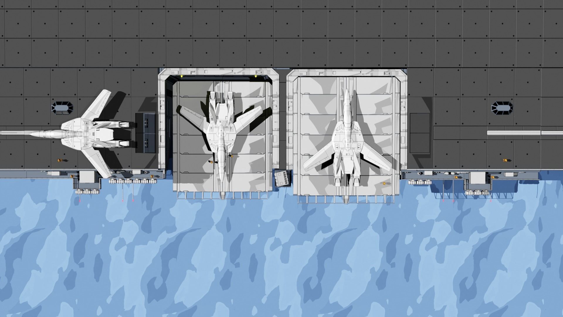 Set5 - Macross SDF1 Prometheus Hangar complete set 3D print model_12