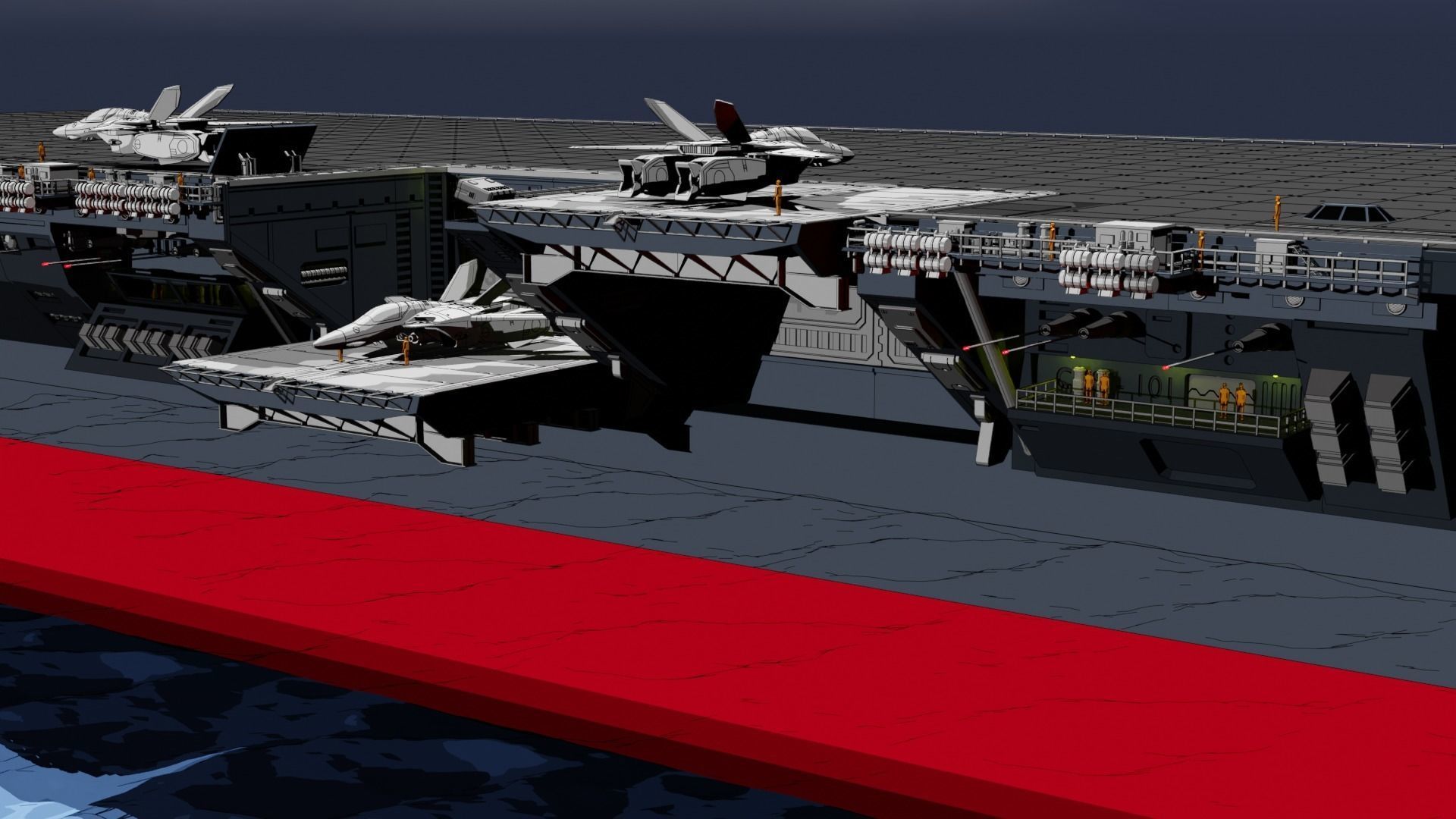 Set5 - Macross SDF1 Prometheus Hangar complete set 3D print model_11