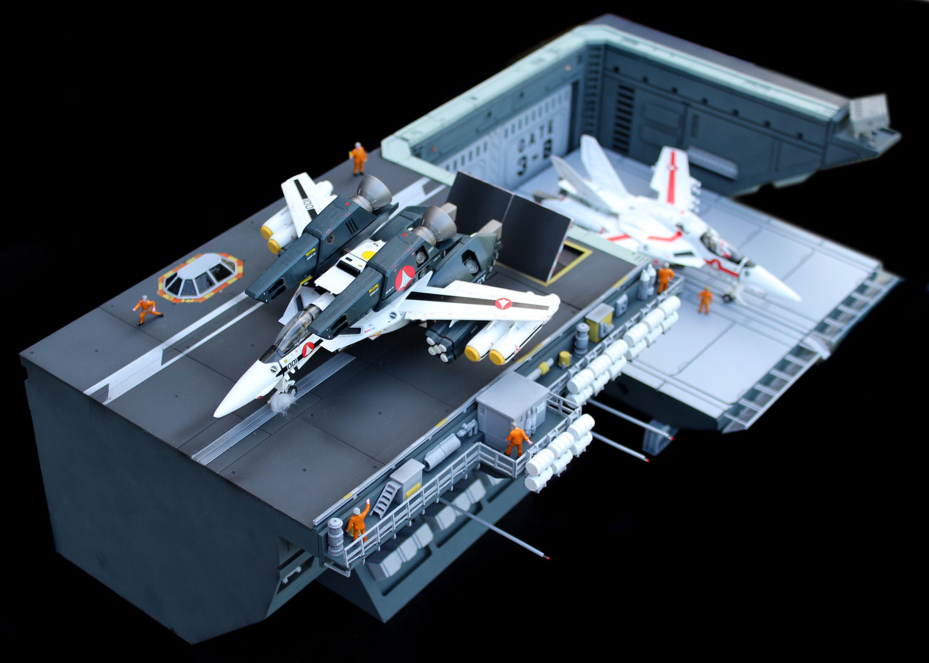 Set5 - Macross SDF1 Prometheus Hangar complete set 3D print model_31