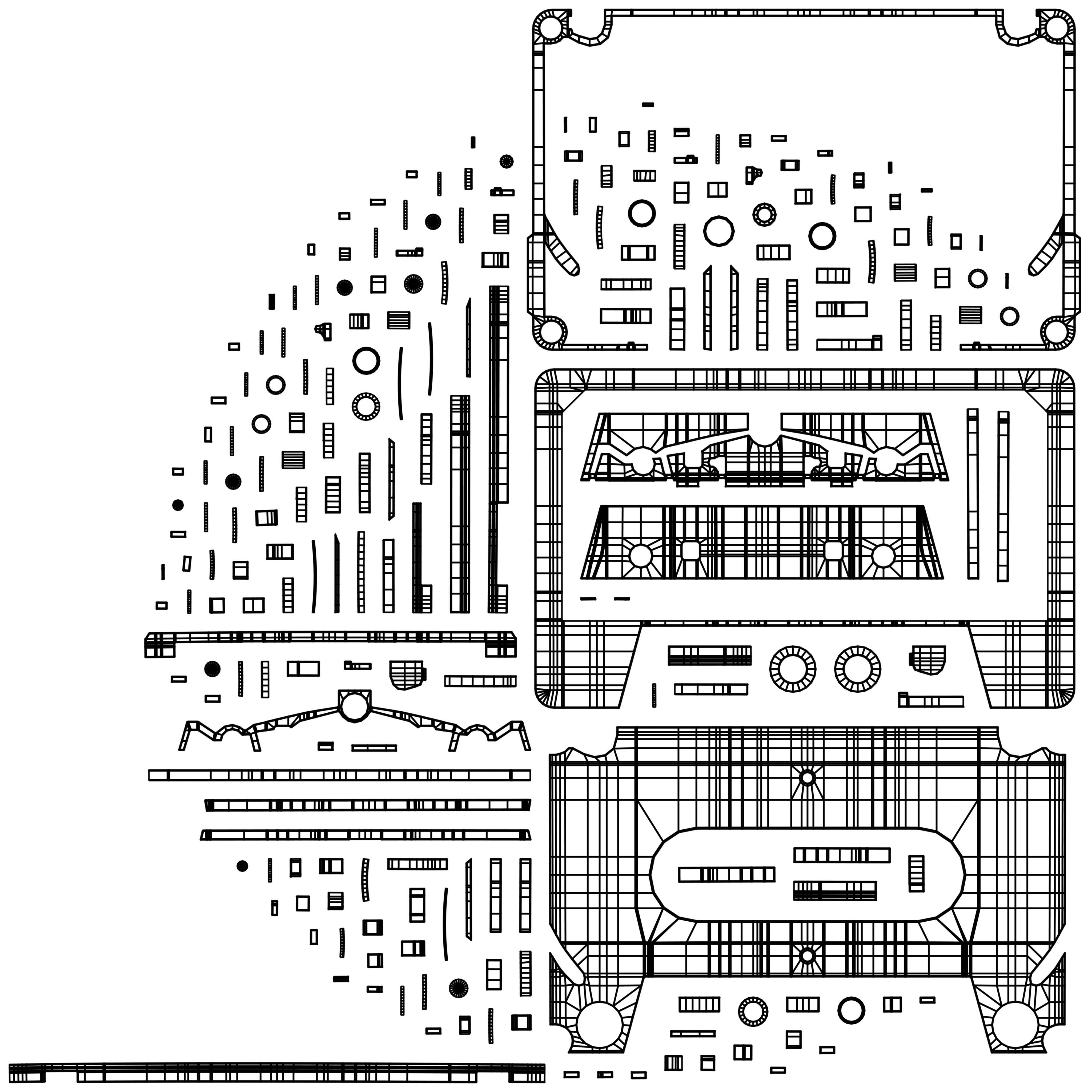 Audio Cassette Tape with Box 3D model_15