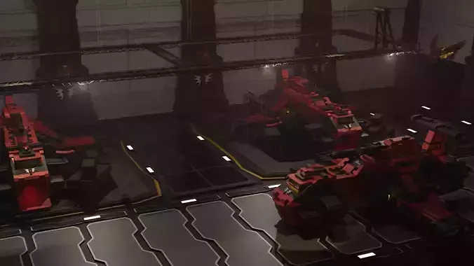 Blood Angel Thunderhawk Hangar