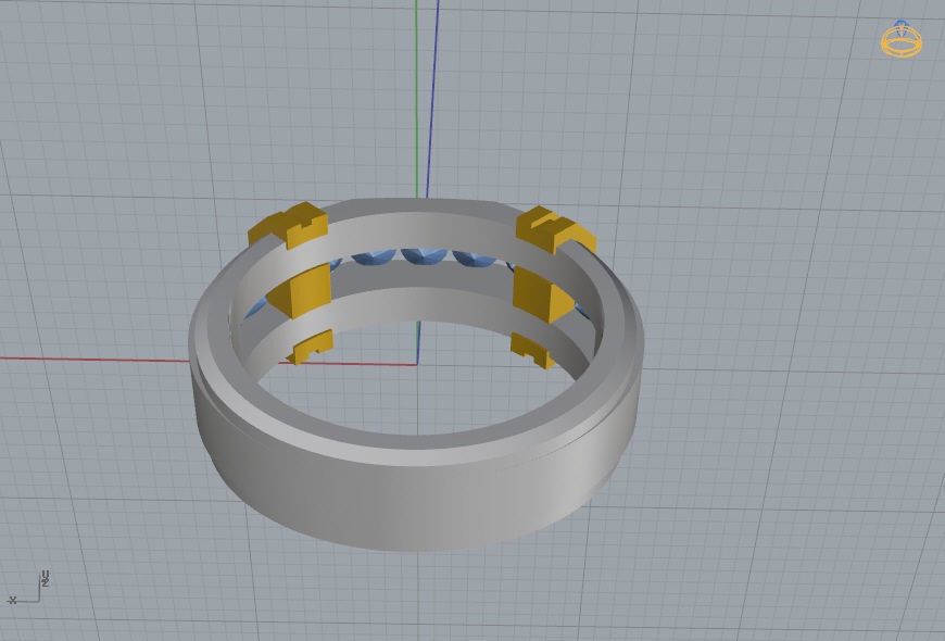 Man Ring 03 3D print model_12