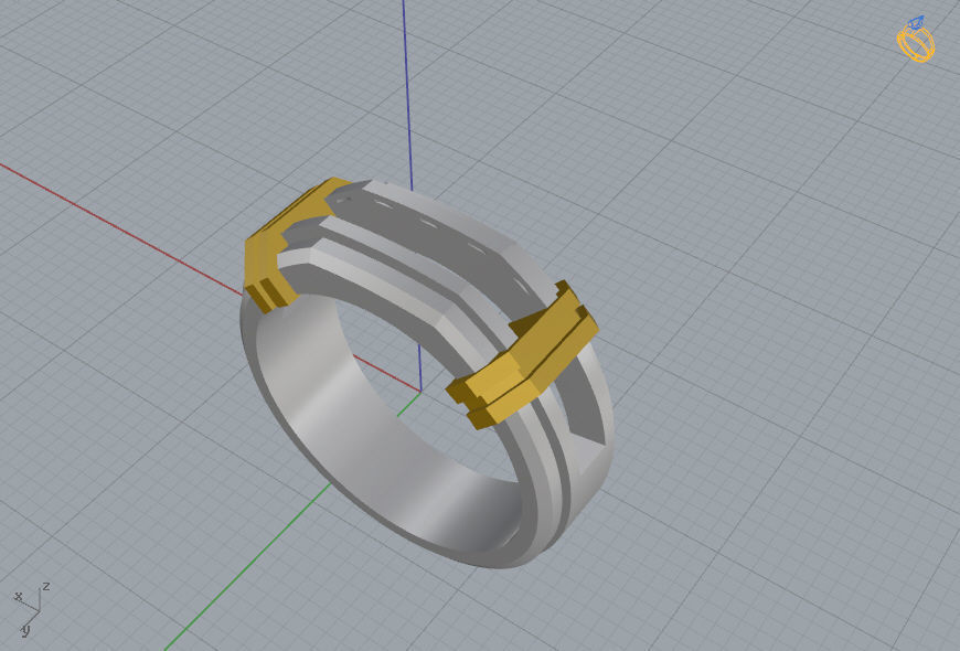 Man Ring 03 3D print model_13