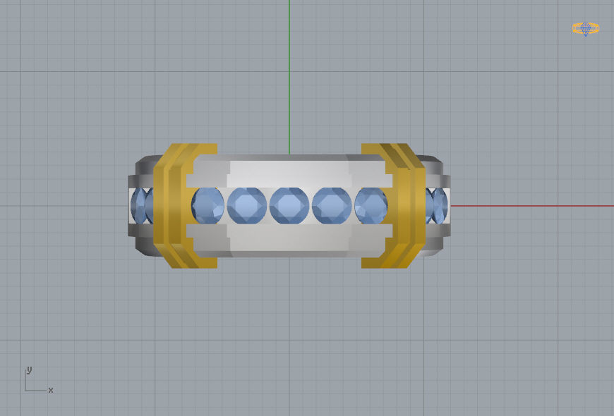 Man Ring 03 3D print model_9