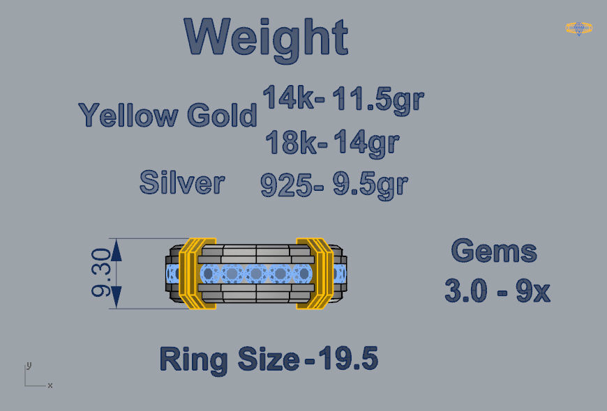 Man Ring 03 3D print model_4