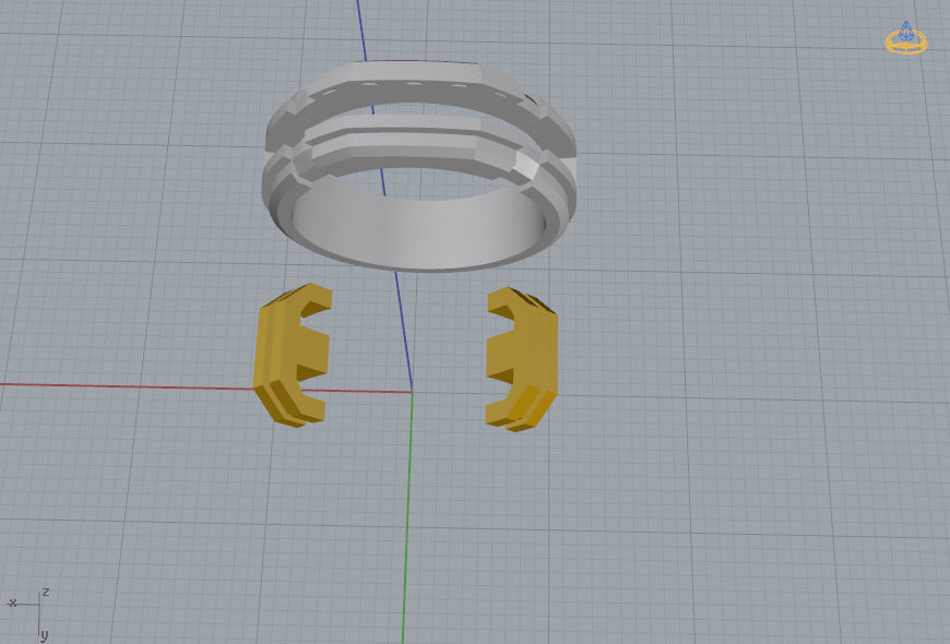 Man Ring 03 3D print model_14