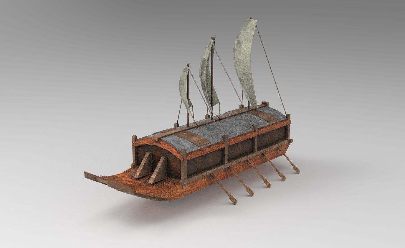 05 Korean Turtle Ships - Medieval Warship Pack Asset 3D Model Collection_16