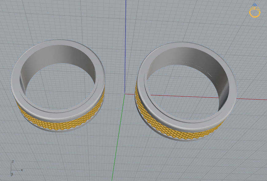 Wedding Bands 06 3D print model_10