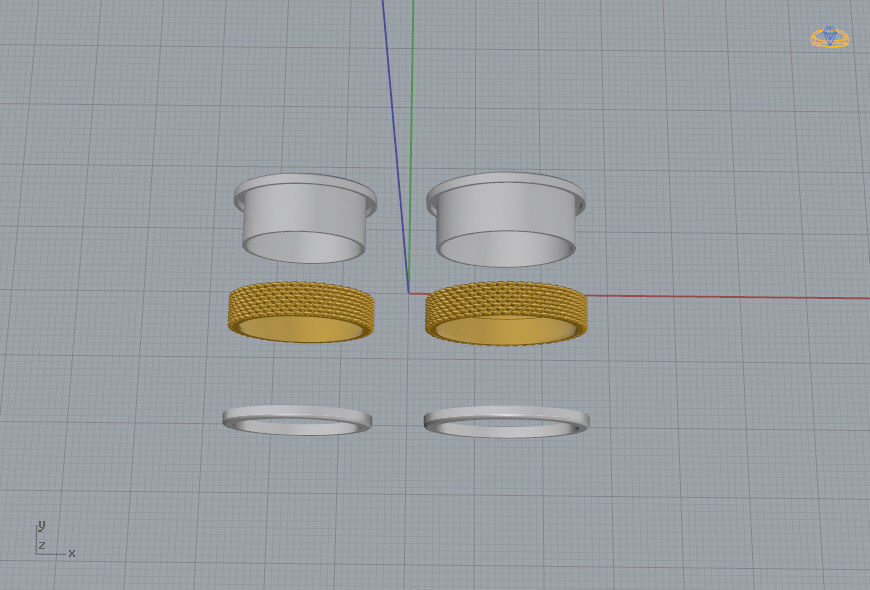 Wedding Bands 06 3D print model_11