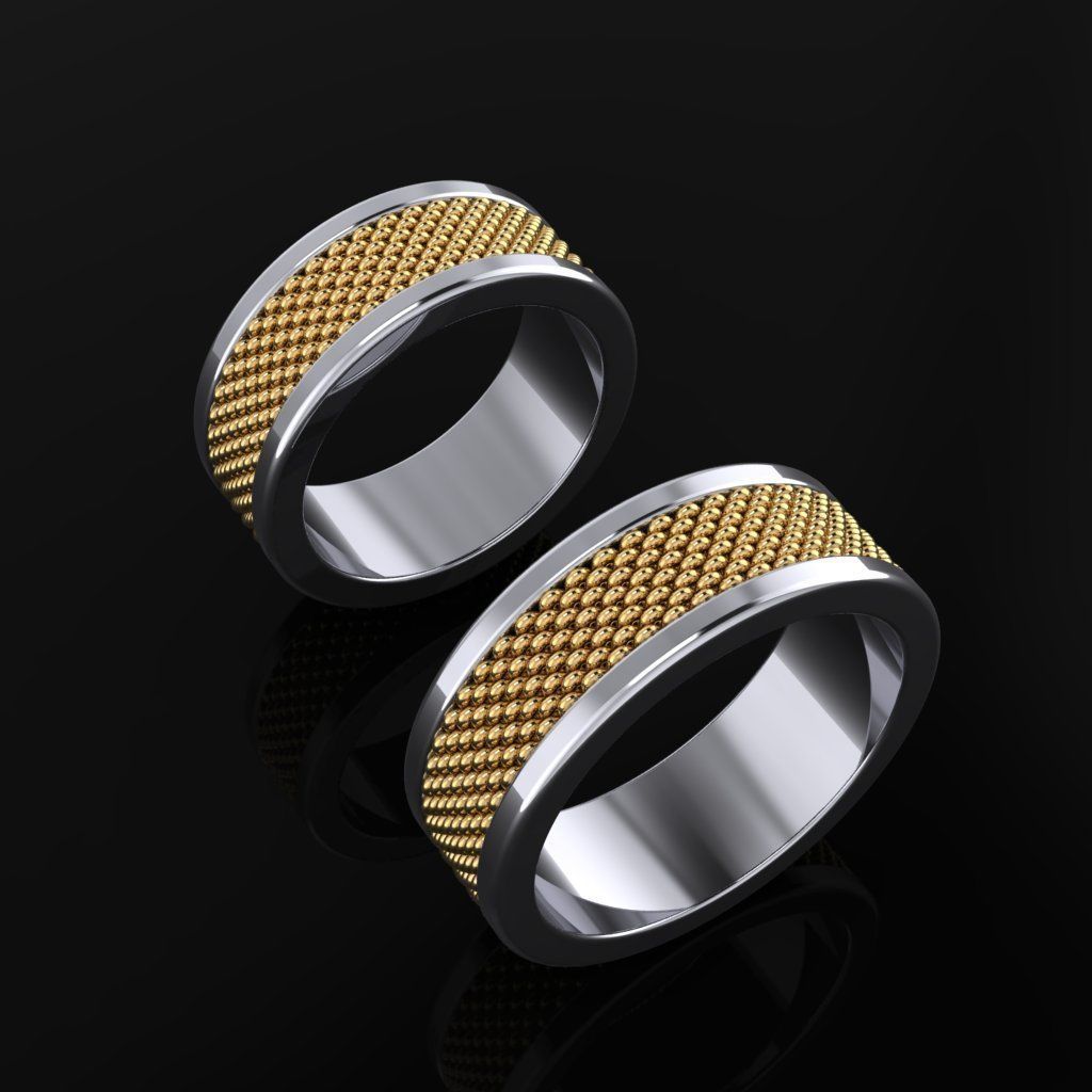 Wedding Bands 06 3D print model_2