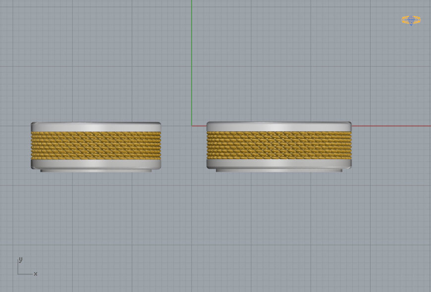 Wedding Bands 06 3D print model_7