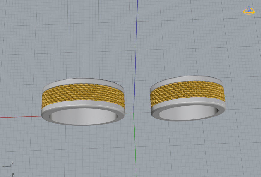 Wedding Bands 06 3D print model_9