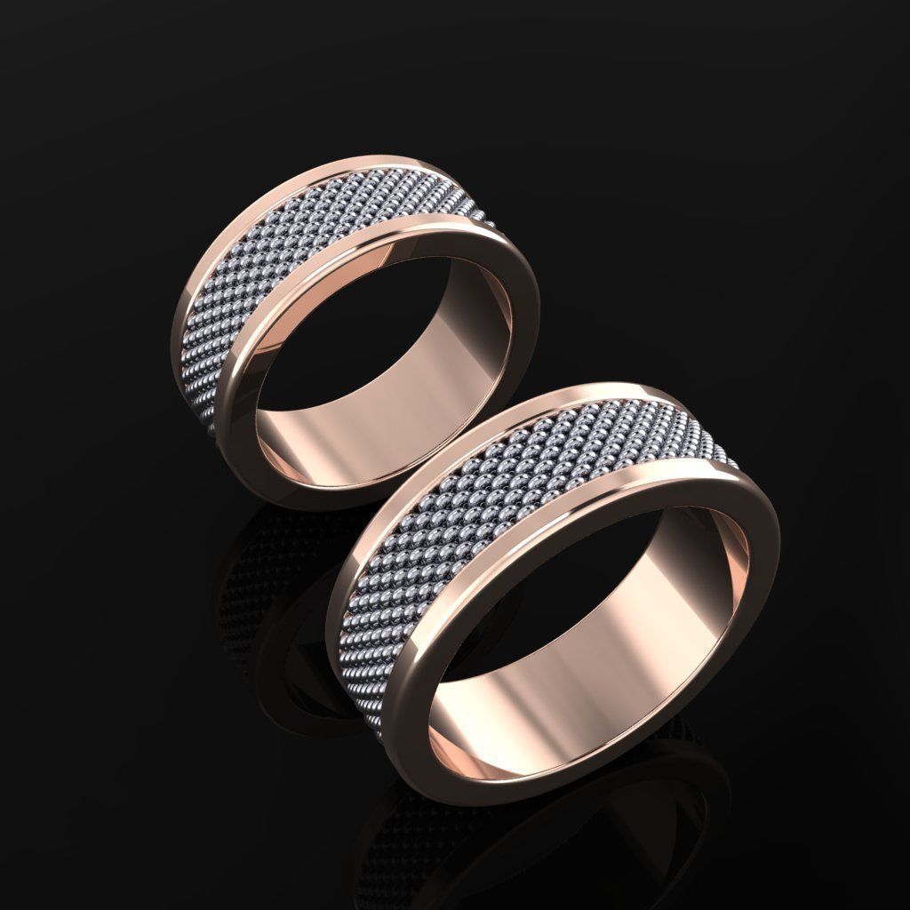 Wedding Bands 06 3D print model_1